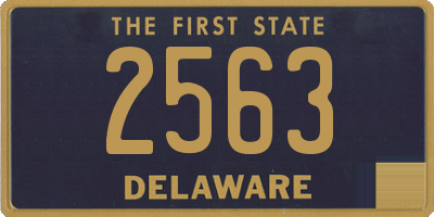 DE license plate 2563