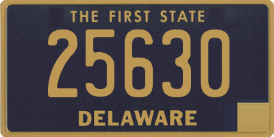 DE license plate 25630