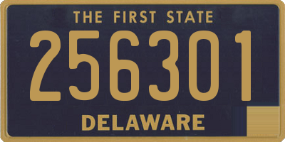 DE license plate 256301