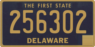 DE license plate 256302
