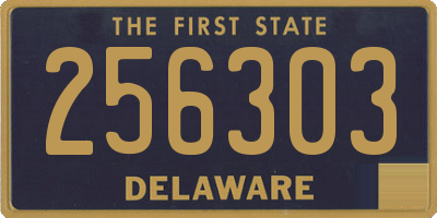 DE license plate 256303