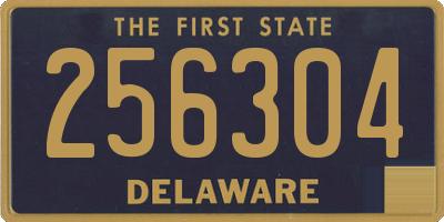 DE license plate 256304