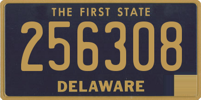 DE license plate 256308