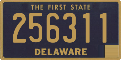 DE license plate 256311