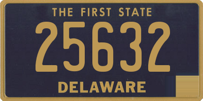 DE license plate 25632