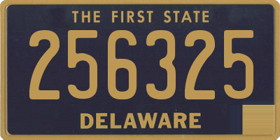 DE license plate 256325
