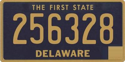 DE license plate 256328