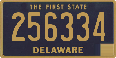 DE license plate 256334