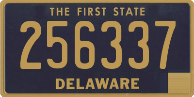 DE license plate 256337