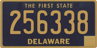 DE license plate 256338