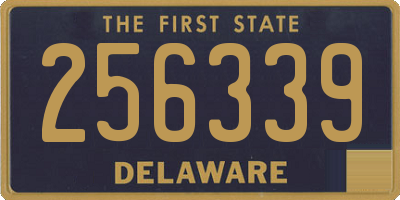 DE license plate 256339