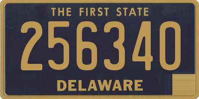 DE license plate 256340
