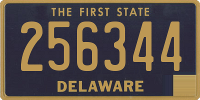 DE license plate 256344