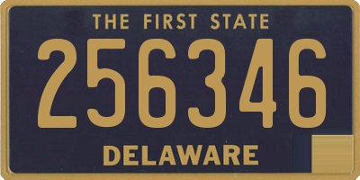 DE license plate 256346