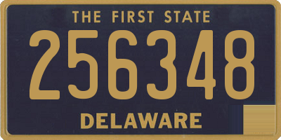 DE license plate 256348