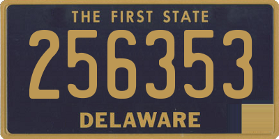 DE license plate 256353