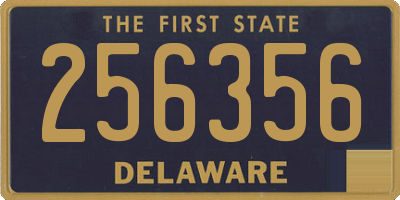 DE license plate 256356