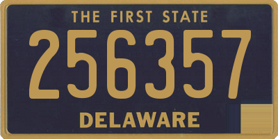 DE license plate 256357