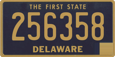 DE license plate 256358