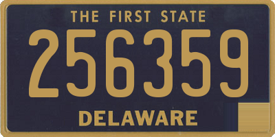 DE license plate 256359