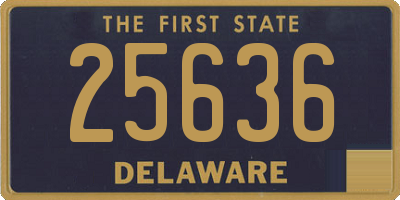 DE license plate 25636