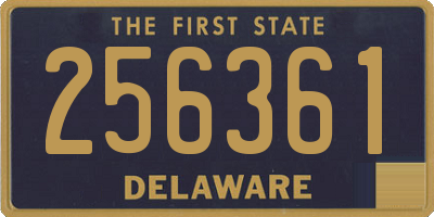 DE license plate 256361