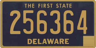 DE license plate 256364
