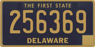 DE license plate 256369
