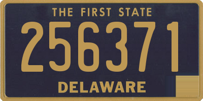 DE license plate 256371