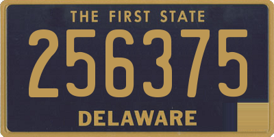DE license plate 256375