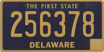 DE license plate 256378