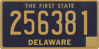 DE license plate 256381