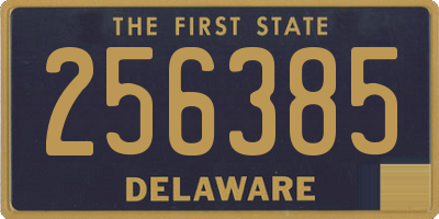 DE license plate 256385