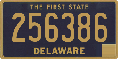 DE license plate 256386