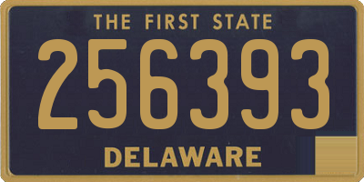 DE license plate 256393