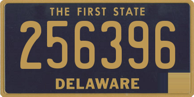 DE license plate 256396