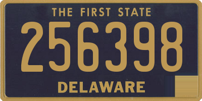 DE license plate 256398