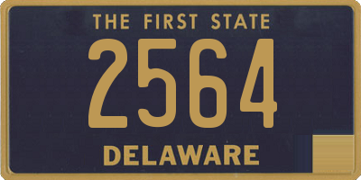 DE license plate 2564