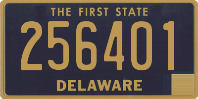 DE license plate 256401