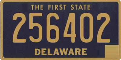DE license plate 256402