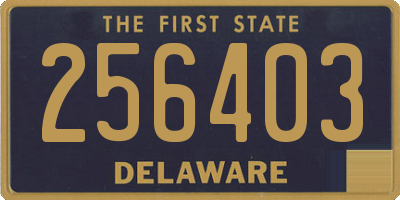 DE license plate 256403
