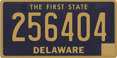 DE license plate 256404