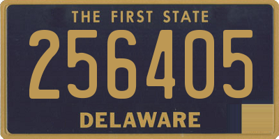 DE license plate 256405