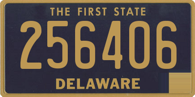DE license plate 256406