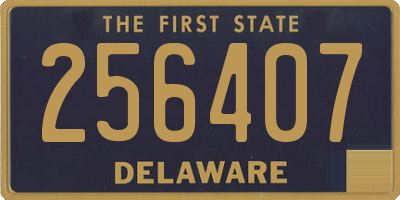 DE license plate 256407
