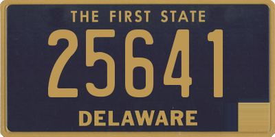 DE license plate 25641