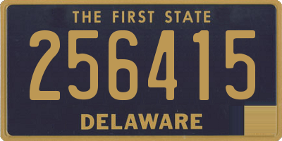 DE license plate 256415