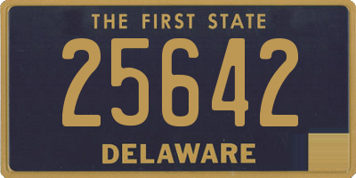 DE license plate 25642