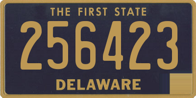 DE license plate 256423