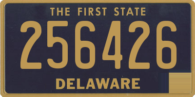 DE license plate 256426